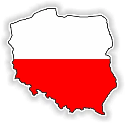 Poland map flag