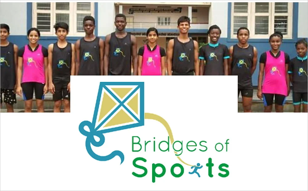 Bridges of Sports logo athletes India