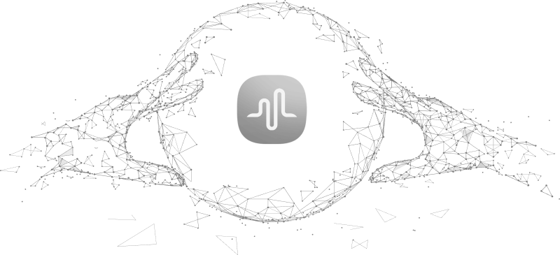 svexa logo between two wispy hands