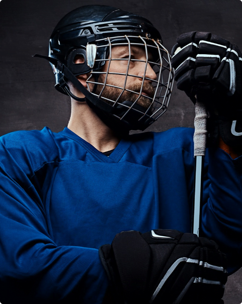 male ice hockey player
