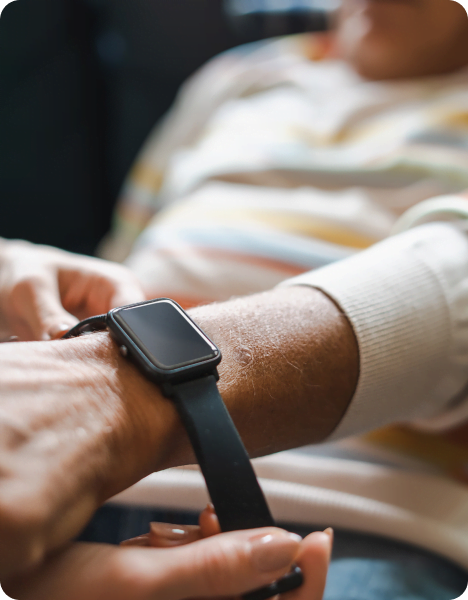 fitting sports watch to wrist