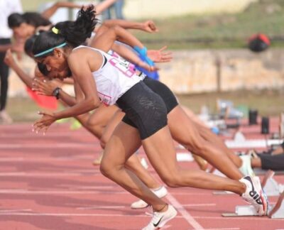 Nayana Kokare running