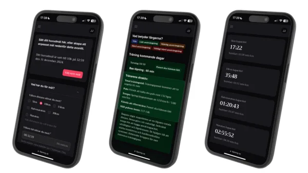 Lopning screenshots