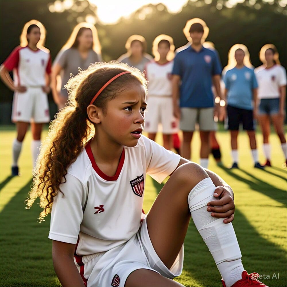 injured soccer girl