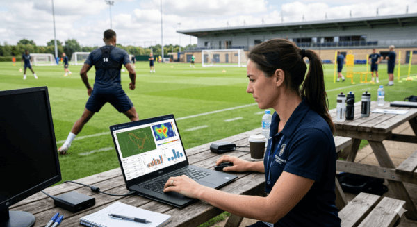 sports scientist analyzing GPS