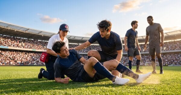 injured soccer player