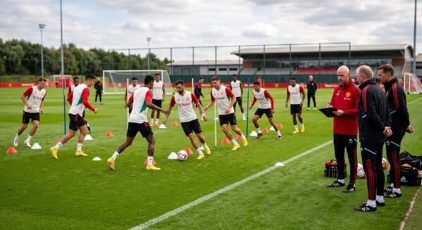 soccer team training